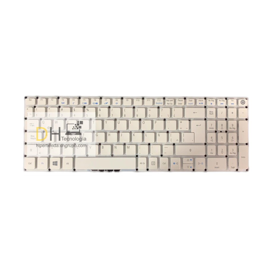 Teclado Acer Aspire E5-522 E5-532 E5-573 E5-722 E5-772 Blanco