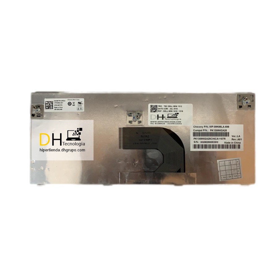 Teclado Dell Mini 10 mini 10v mini 1010 Black En Español