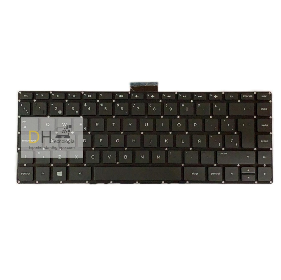Teclado Hp 13-s Español Negro Sin Marco