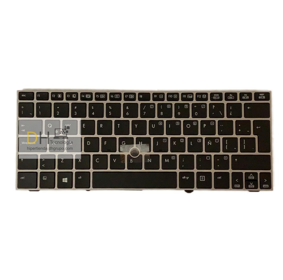 Teclado Hp Elitebook 2170p Marco Gris Trackpoint En Español