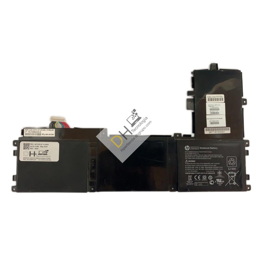 Bateria Hp 13-2000 Folio Original Nueva Parte 671602-001