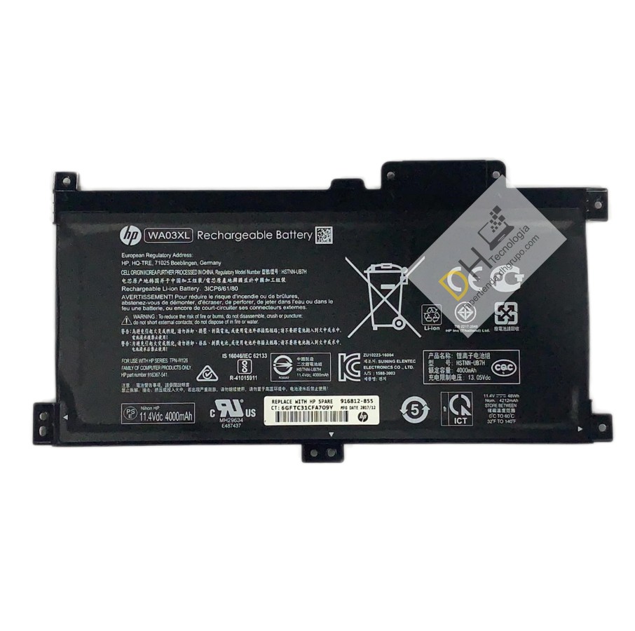 Batería Hp X360 15-br Wa03xl / 916367-541 Nueva - Original