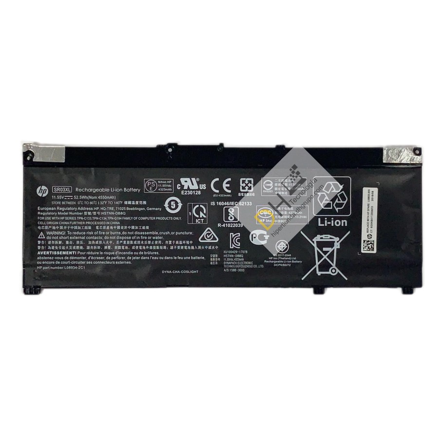 Batería Hp Omen 15-ce 15-cx Sr03xl / L08855-855 Original