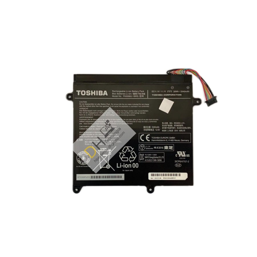Original Batería Toshiba Pa5098u 1brs Portege Z10t