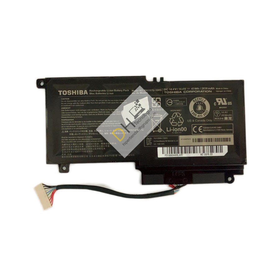 Original Batería Toshiba Pa5107u 1brs S55-a5294 S55 S55t