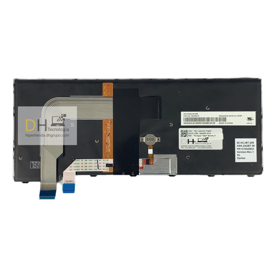 Teclado Para Lenovo T460p T470p 13 G2 Retroiluminado