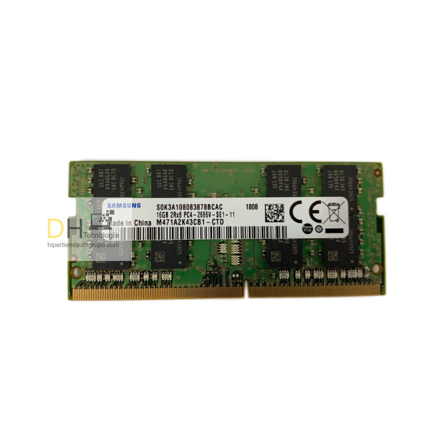 Memoria Para Portátil 16gb / Ddr4 / Pc4-2666v 1 Año Garantia
