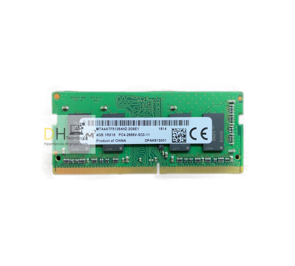 Memoria Ram Portatil 4gb Ddr4 Pc4-2666v Garantía 1 Año