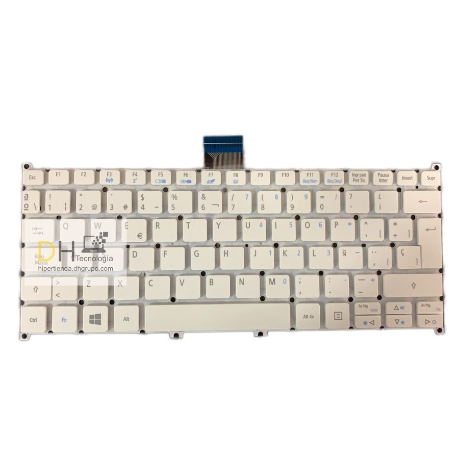 Teclado Acer One V5-122 V5-132 E3-111 E3-112 Es1-111 V3-112 Blanco