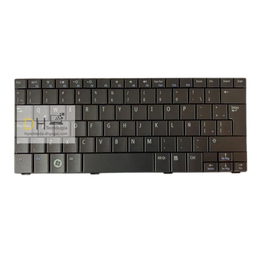 Teclado Dell Mini 1012 Mini 1018 Black En Español