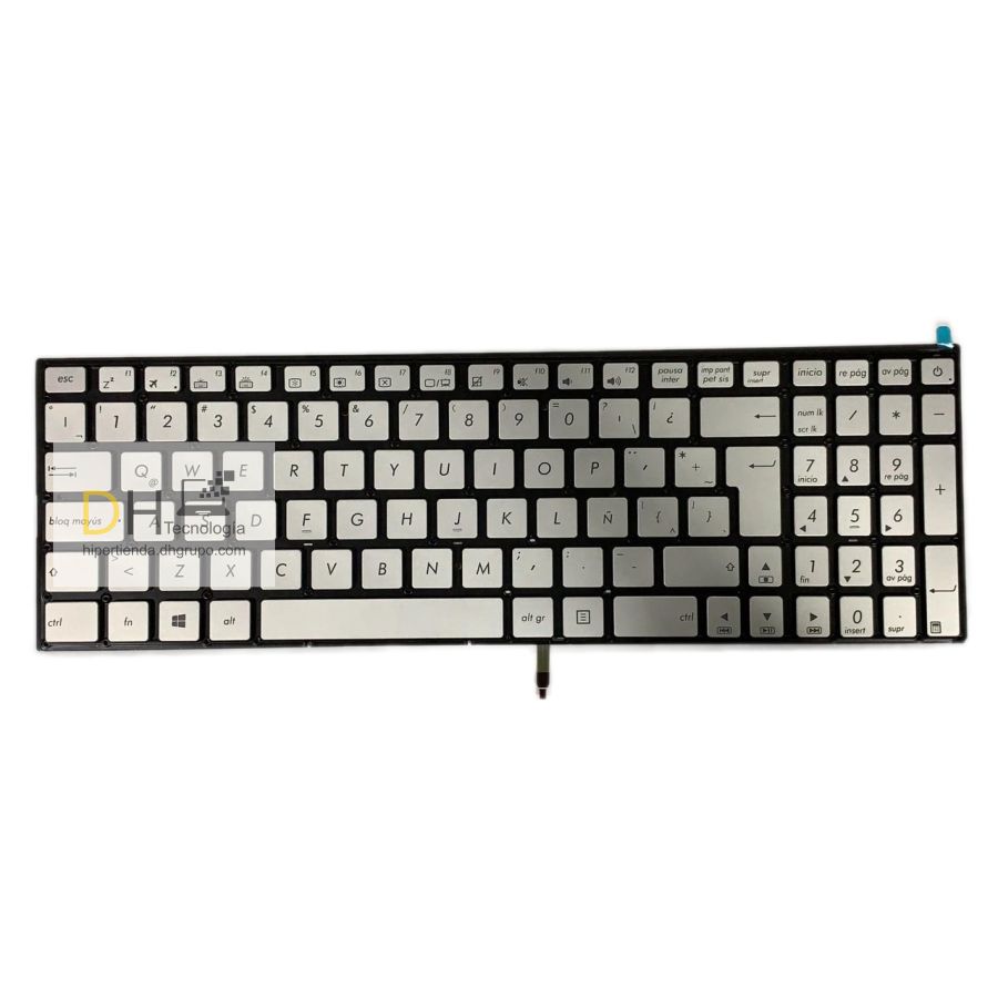 Teclado Español Asus G501 Q501 N501 Ux52 Ux501 Plata