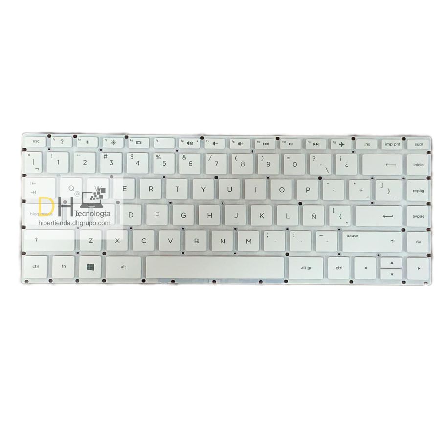 Teclado Hp 14-cf 14-cf0003la Hp 14-cf000 Hp 14-cf0004 Blanco