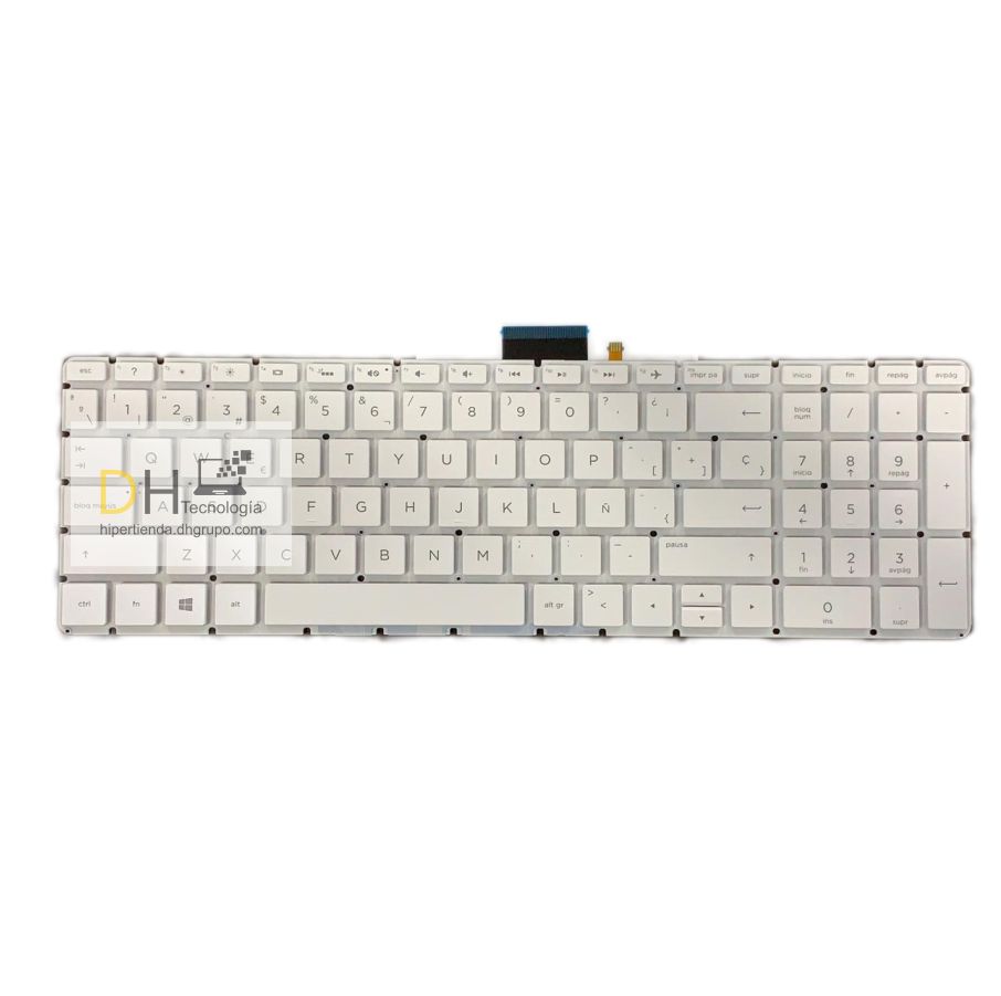 Teclado Hp 15-cd 15-cc 15-cd000 Nuevo, Blanco Retroiluminado