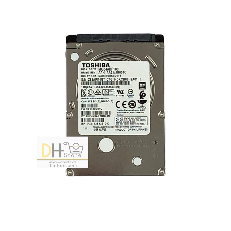 Disco Duro Pull Slim Portatil 1 Tera Toshiba 1000gb