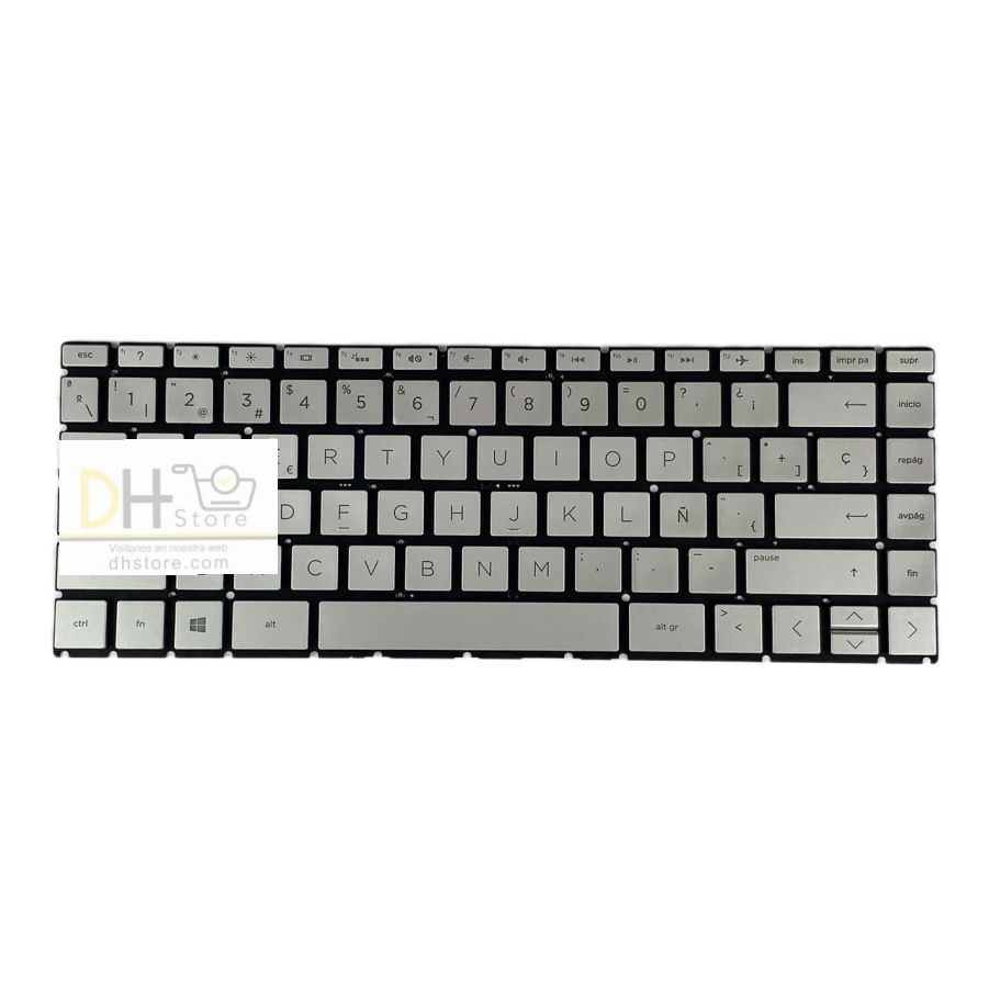 Teclado Portatil Hp 14-ce 14-da 14-cd 14-cm Iluminado Gris