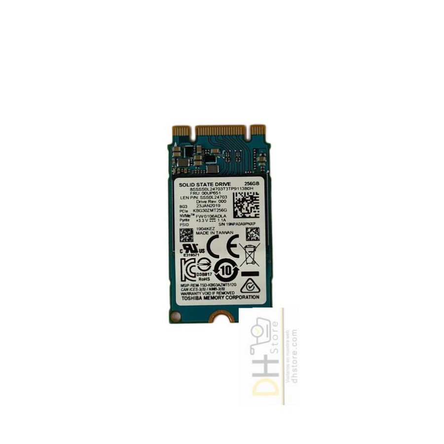 Lenovo Thinkpad 256gb M.2 2242 Nvme Pcie Ssd Sólido M.2