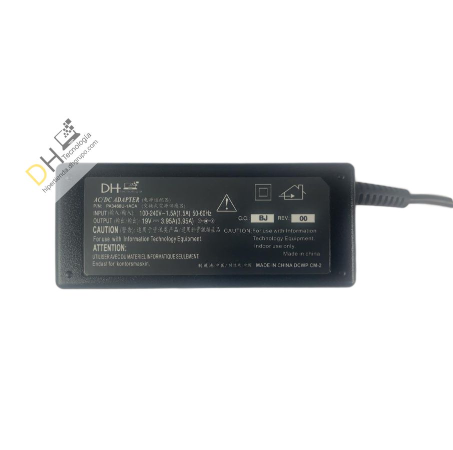 Cargador Para Portátil Toshiba 19v 3.95a Punta 5.5* 2.5 New