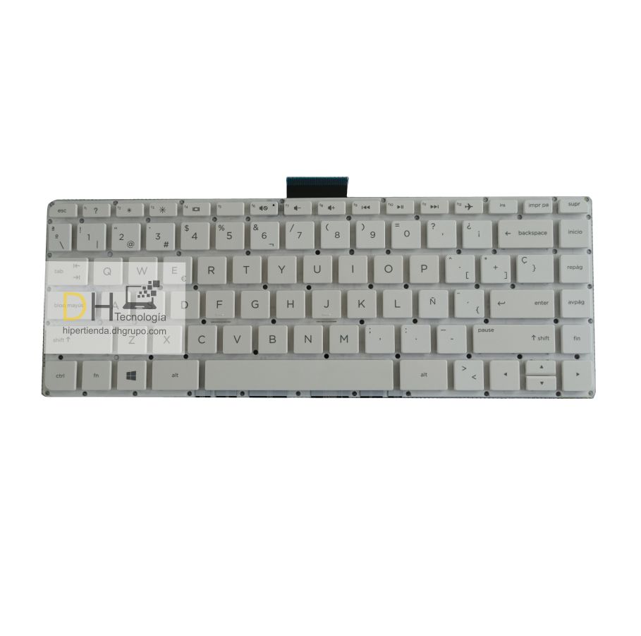 Teclado Hp 14-ax 14-ax026 14-ax029 Blanco En Español