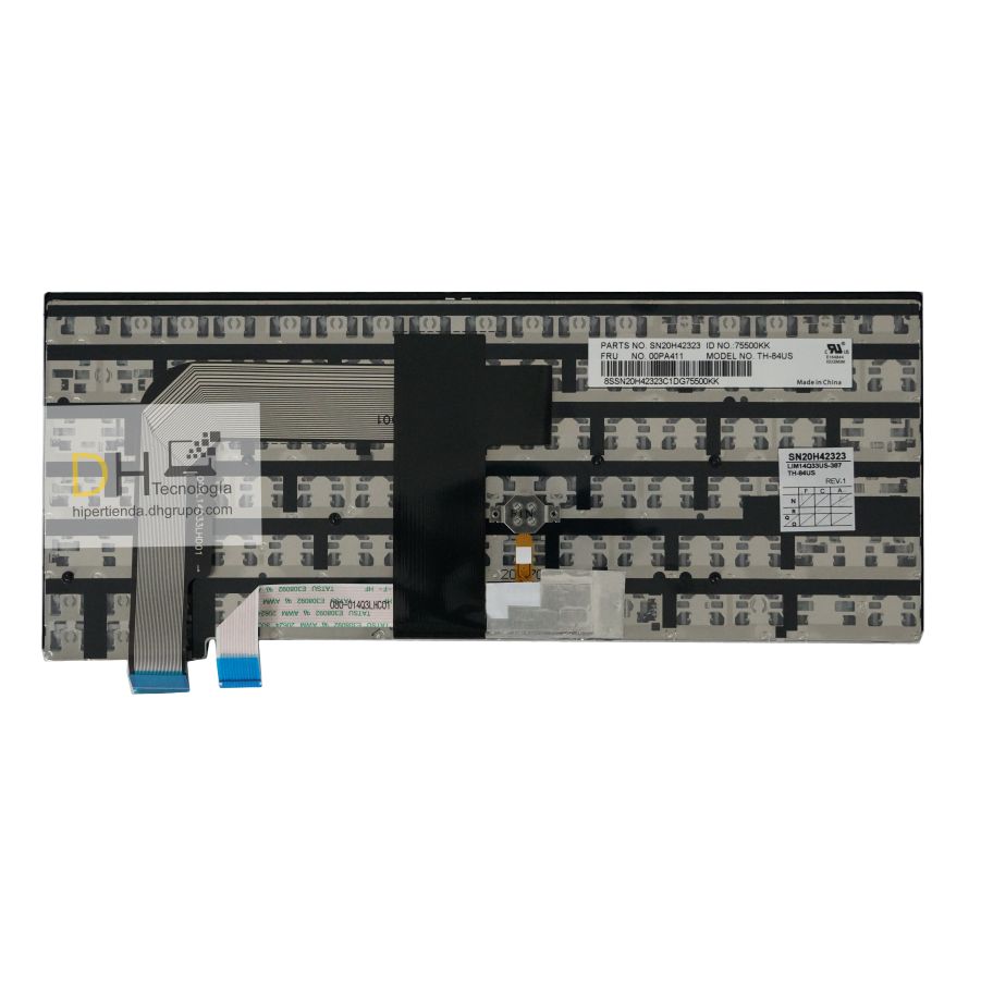 Teclado Para Lenovo T460s T470s 13 G2 Negro En Ingles