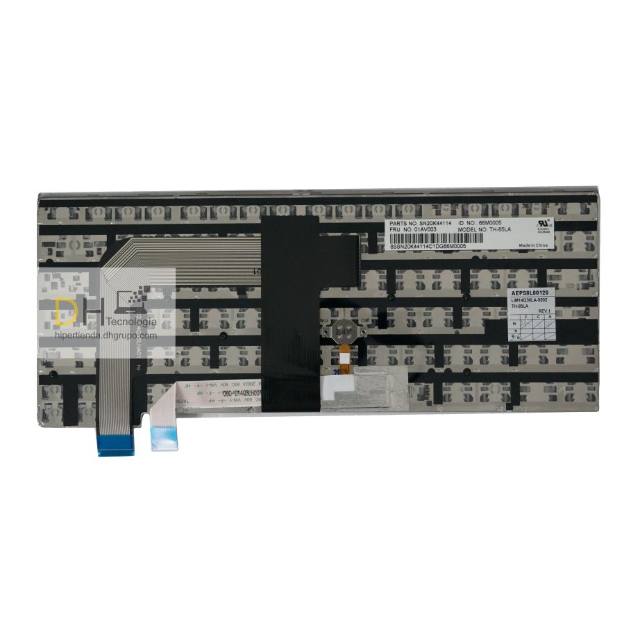 Teclado Para Lenovo T460s T470s 13 G2 Gris En Español