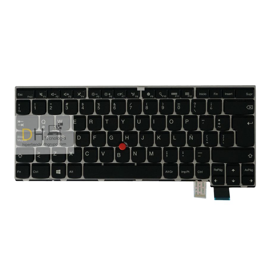 Teclado Para Lenovo T460s T470s 13 G2 Gris En Español