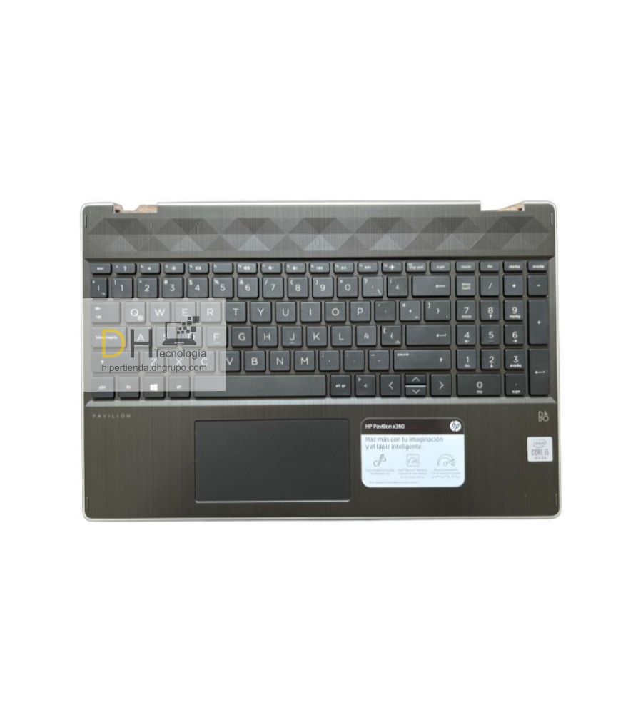 Teclado Hp Pavilion Tapa Mouse Negro 15-dq000 15-dq Original